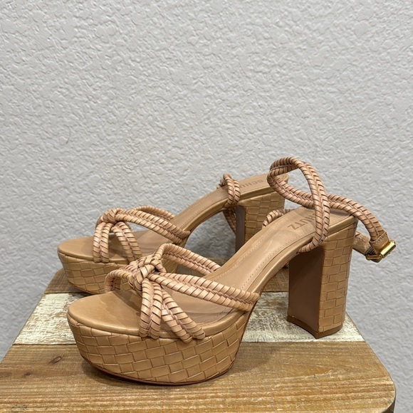 Schutz Kareena Woven Leather Sandals Size 10 - Picture 5 of 9